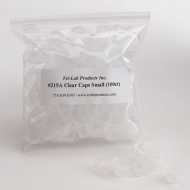 Clear Caps for Pigment - Small 100 Count